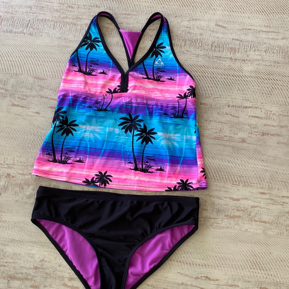 Tropical Tankini 2 piece racer back